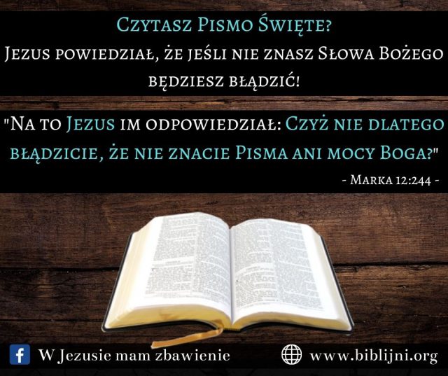 Czytasz Słowo Boże?